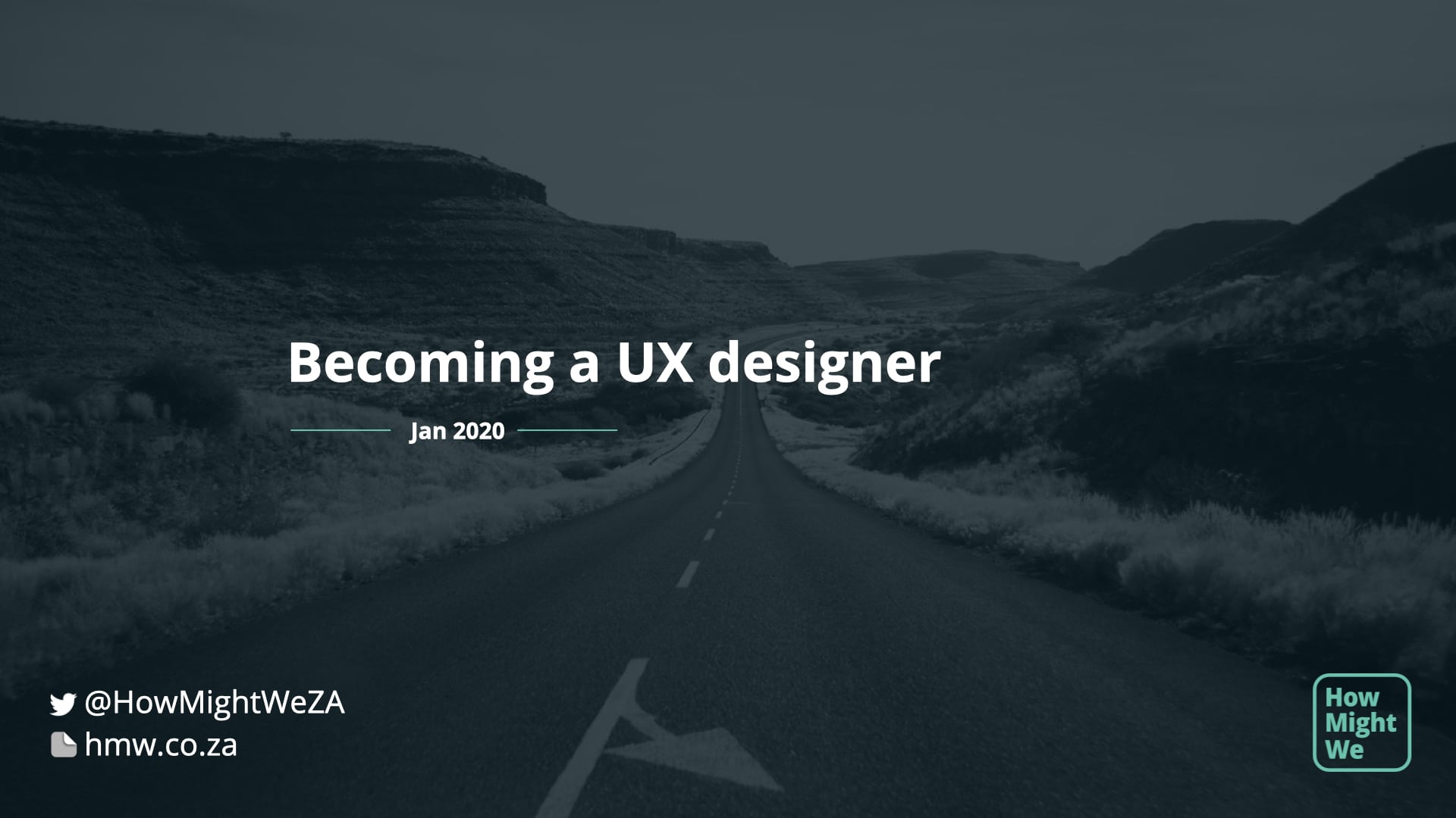 Becoming a UX designer presentation - Slide 1