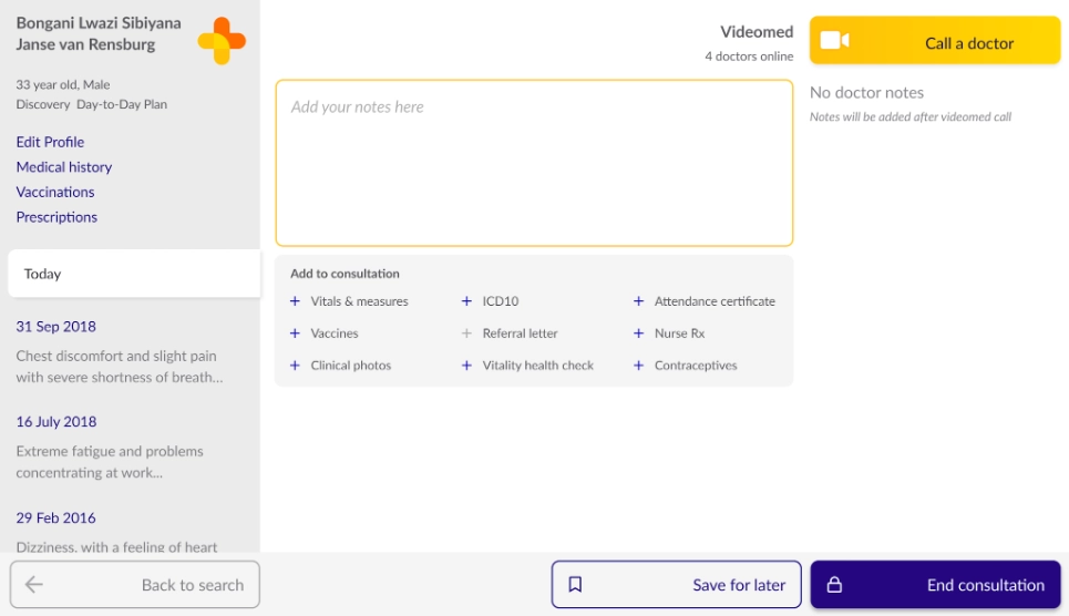 Healthforce interface | How Might We Interface design
